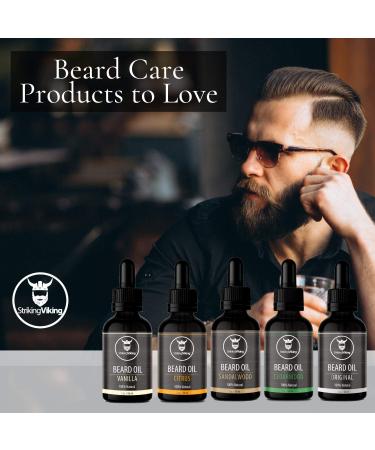 Striking Viking Vanilla Beard Oil - 100% Natural Beard Conditioner - 2 oz - Buy Online on GoSupps.com