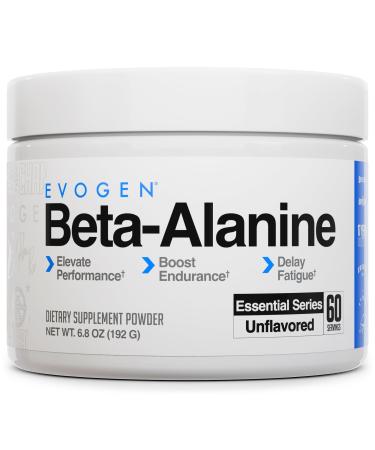 Evogen Beta-Alanine - Performance Enhancer | Boost Endurance Delay Fatigue | Unflavored | 60 Servings