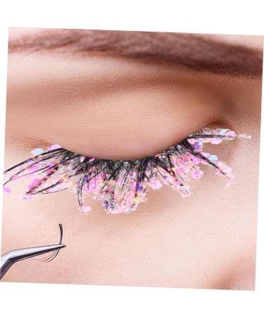 POPETPOP 2 Pairs Fake Eyelashes Makeup Eyelashes False Eyelashes Cosmetic Lashes for Women Christmas Eyelashes Fluffy Glitter Eyelashes Fluffy Fake Lashes Soft Fiber Halloween Miss Adhesive - Buy Online on GoSupps.com