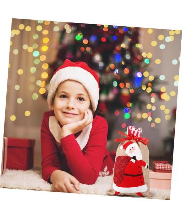 Healeved 2 Pcs Christmas Storage Bag Candy Bags Christmas Burlap Bags Candy Drawstring Bag Christmas Bag 30X18CM As Shown - Buy Online on GoSupps.com