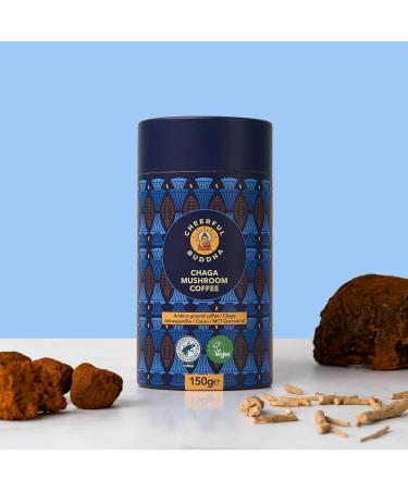 Cheerful Buddha Chaga Mushroom Coffee Ground - 150g (Pack of 1) - Buy Online on GoSupps.com