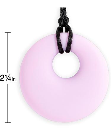 Stages Sensory Builder Circle Necklace (Pink) - Sensory & Oral Motor Stimulation, Teething, Calming & Focus - Buy Online on GoSupps.com