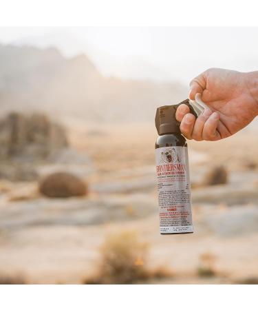 SABRE Frontiersman 7.9 oz. Bear Spray, Maximum Strength 2.0% Major Capsaicinoids, Powerful 30 ft. Range Bear Deterrent, Outdoor Camping & Hiking Protection, Quick Draw Holster & Multipack Options 7.9 oz Bear Spray, 2-Pack Bear Spray - Buy Online on GoSupps.com
