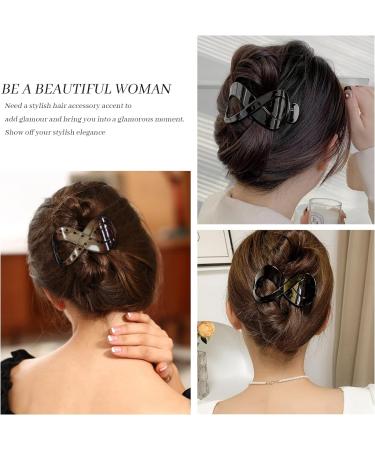Kavya Large Hair Clips Women 2 Piece Non Slip Matte Black Claw Clips for Thick & Fine Hair - Multi-colored Hair Accessories - Buy Online on GoSupps.com