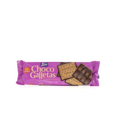 Tirma Milk Chocolate Chocogalletas 160g | Chocolate Coated Crunchy Cookies | Vegetarian Snack Ideal for Snacks | Individual Packaged Cookies for a Gourmet Break