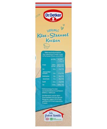 Dr.Oetker Cheese Sprinkles Cake Mix 6-Pack | Creamy Cheesecake Easy Baking 6 x 730 g - International Shipping Available - Buy Online on GoSupps.com