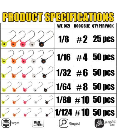 Fly Tying Jig Heads - DIY Crappie Trout Flies 1/8oz - 25 Pack - Buy Online on GoSupps.com