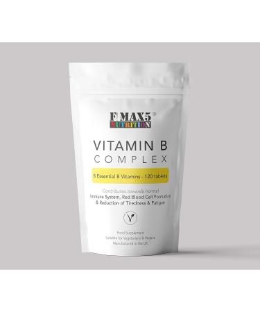 Premium Vitamin B Complex 120 Tablets (4 Month Supply) - Fmax5 Supplements - Buy Online on GoSupps.com