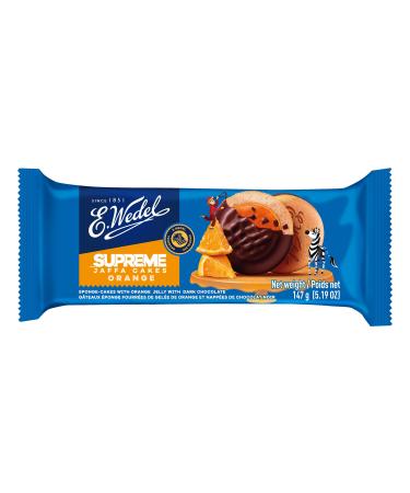 E. WEDEL Chocolate Bars and Tablets - Supreme Jaffa Orange (1 Pack )