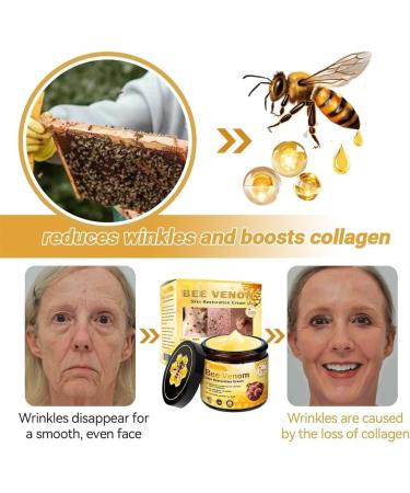 Miqicos Bee Venom Comprehensive Cream New Bee Venom Restoration Cream Effective in Reducing Skin Imperfections Anti-Aging Hydrating Natural Serum Suitable for All Skin Types (2) - Buy Online on GoSupps.com