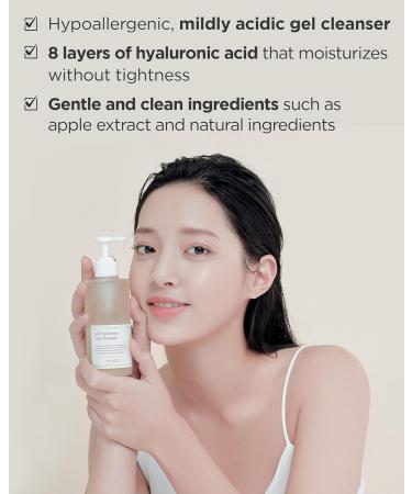 HYGGEE pH Hyaluron Gel Cleanser - Hyaluronic Acid Hydrating Face Wash - pH Balancing Formula for All Skin Types - Hypoallergenic Mild Makeup Cleansing Gel 1.69 fl.oz. x 2 Pack - Buy Online on GoSupps.com