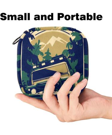 Pop Car Poster Sanitary Napkins Storage Bag - Portable Menstrual Cup & Pad Pouch for Girls & Women | Ideal for Travel & Everyday Use - Buy Online on GoSupps.com