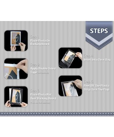 Golden State Art Acid-Free Clear Sleeves for 8x10 Mats - Pack of 100 - Buy Online on GoSupps.com