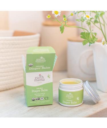 Earth Mama Organic Diaper Balm | EWG Verified, Petroleum & Fragrance-Free | Calendula for Sensitive Skin | 2-Fluid Ounce - Buy Online on GoSupps.com