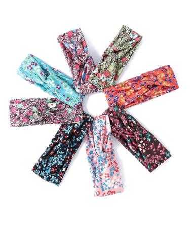 Bohend Boho Fashion Wide Flower Headband for Women - Elastic Yoga Sports Hair Accessory - Buy Online on GoSupps.com