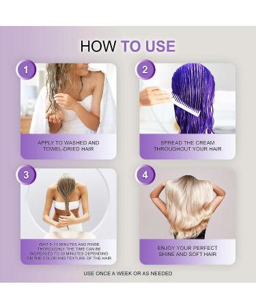 SUNATORIA Keratin Purple Hair Mask - Professional Treatment for Repair, Nourishment & Beauty - Vitamin Complex for All Hair Types - Buy Online on GoSupps.com