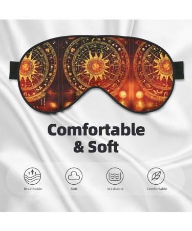 SSIMOO Gears Clock Bronze Century Soft Sleep Eye Mask - Breathable Travel Eye Patch for Women | Relax & Unwind in Comfort - Buy Online on GoSupps.com