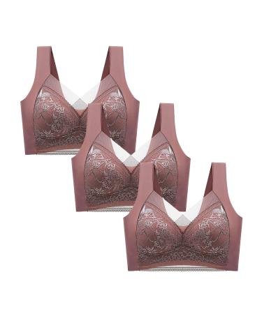 Routinfly Women Points BH Without Schl ck Seamless Breaking Underwear Sport BH Women BH Comfortable Push Up Bh Comfort Lace Women BH Comfort Stretch Underwear everyday BH Wellbeing Bustiers Coffee 4 34