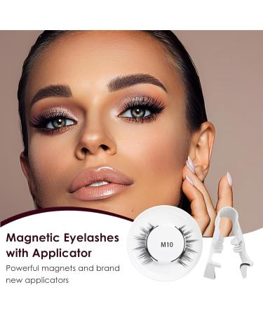 Magnetic Eyelashes Kit Magnetic Lashes with Applicator Reusable Magnetic Eyelashes False Eyelashes Magnetic Magnetic Lashes with Clamp for Women Girls - Buy Online on GoSupps.com