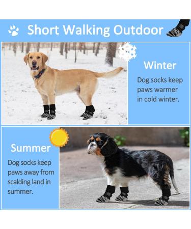 Anti-Slip Socks for Dogs - XL Paw Protection Against Licking & Slipping | Warm & Cold Weather Dog Socks - Buy Online on GoSupps.com