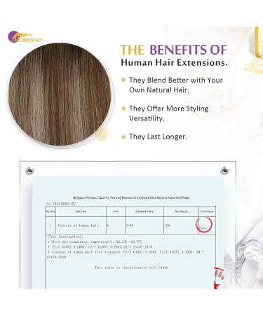 Moresoo Seamless Tape-In Extensions | Real Hair Brown to Golden Honey Blonde | 45 cm | #4/10/16 | 25g - Buy Online on GoSupps.com
