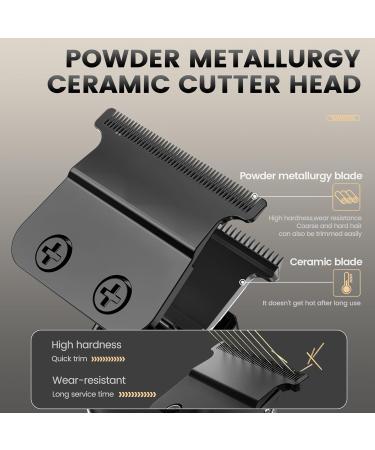 KIKIDO Hair Trimmer - Cordless Zero Gapped Professional Clippers for Men | T Liners LCD Display Ceramic Blade Long Battery Life - Perfect Gift Set - Buy Online on GoSupps.com