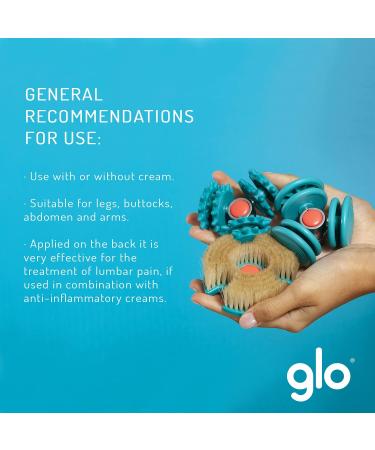 Glo Cellular-Detox Drainage Head for GLO 910 Anti-Cellulite Massager | Stimulate Drainage & Smooth Watery Cellulite | Anti-Toxins & Anti-Swollen Legs - Turquoise Green - Buy Online on GoSupps.com