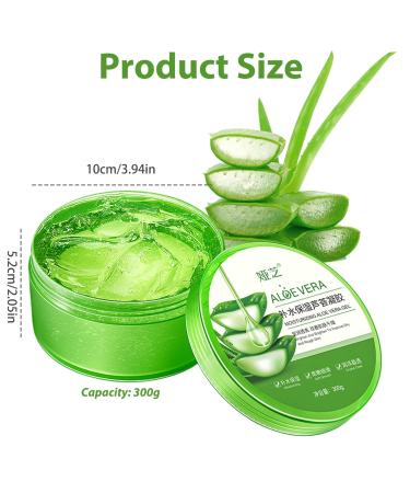 Buy Organic Aloe Vera Gel 300g - Natural Moisturizer for Face & Body Sun Relief & Sensitive Skin Hydration - Buy Online on GoSupps.com