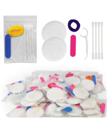 Adorila 50 Pack Disposable Hotels Cosmetic Vanity Kit Individually Wrapped Amenities Hospitality Makeup Set Accessories for Motels Toiletries Supplies - Buy Online on GoSupps.com
