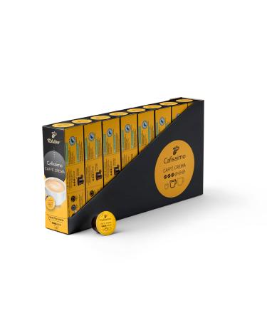 Tchibo Cafissimo Supplement Box Caff Crema Mild coffee capsules 80 pieces - 8x 10 capsules (coffee mild with a gentle aroma) sustainable & fair trade Caff Crema Mild 560 G (1 Pack)