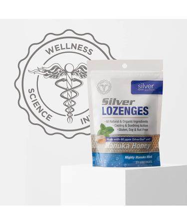 American Biotech Labs Silver Biotics Lozenges - 60 PPM SilverSol Mighty Manuka Mint (21 Count) - Buy Online on GoSupps.com