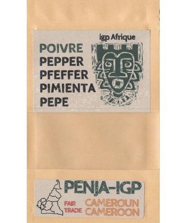 PENJA Pepper - PGI (Protected Geographical Indication) - Bird pepper from Cameroon (WHITE Recycled kraft paper 150g) - Buy Online on GoSupps.com