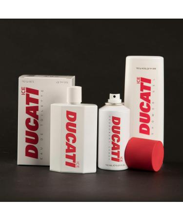 Ducati Ice Deodorant Spray for Men - Woody Aromatic Scent with Tangerine Lemon & Bergamot - 5.07 oz - Ideal for Young-Spirited Gentlemen - International Shipping Available - Buy Online on GoSupps.com