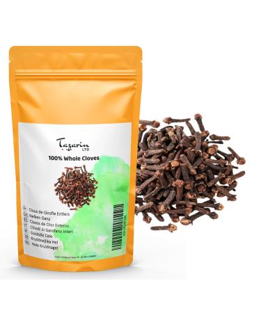 Tazarin LTD 50g Whole Cloves - Intense Aroma & Flavor - Zip Lock Bag - 100% Natural Pure & Additive Free | Superior Quality