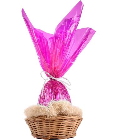 Easter Pink Cellophane Wrap Roll  Translucent Pink Cellophane Wrapping Paper  16 Inch Width x 100 Ft Long Colored Cellophane Rolls for Gift Baskets  DIY Arts Crafts Decoration and More - Buy Online on GoSupps.com