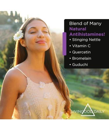 Livingood Daily Allergen Support Capsules - Natural Seasonal Allergy Relief - Buy Online on GoSupps.com