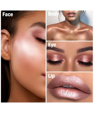 TINTARK Chubby Cream Highlighter Stick - Glitter Eyeshadow & Face Makeup | Ariel - Purple - Buy Online on GoSupps.com