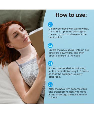 AUSLKA Neck Wrinkle Patches Moisturizing Hydrolyzed Collagen Mask Become Transparent Neck Masks Deep Hydration & Elasticity Boost Neck Lifting Firming Pads for Tightening Skin 5 PCS - Buy Online on GoSupps.com