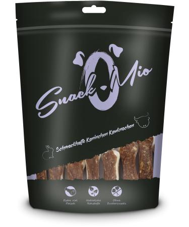 SnackOMio - Premium chew snack for dogs - Tasty rabbit chew bones 120g (1 x 0.12kg) Rabbit chew bones 120 g (1 pack) - Buy Online on GoSupps.com