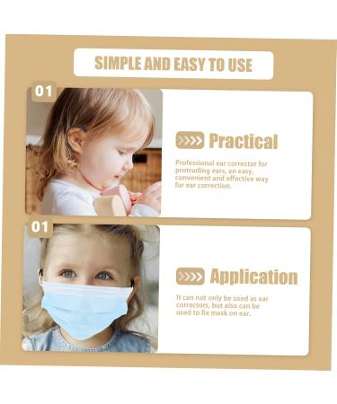 Beaupretty Auricle Corrector Ear Covers - 6 Pairs Flexible Ear Cuff for Sleep & Corrective Use | Black Earmuffs for Auricle Correction 4.4x3.6x0.4cm - Buy Online on GoSupps.com