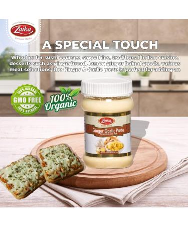 Zaika Pure Ginger Garlic Paste 26.5oz (750gm) Premium Quality Ginger Garlic Paste for Cooking Airtight Jar | Non-GMO | No Colors | Indian Origin Fresh Ginger Garlic All-Natural Ingredients (Ginger Garlic Paste) - Buy Online on GoSupps.com