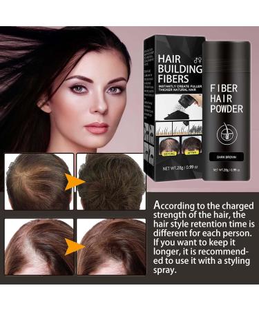 Hair Fibres Dark Brown Hair Volume Powder Natural Formula Hair Thickening Spray Hair Loss Treatment for Men & Women Instantly Conceals Hair Loss Unisex Hair Building Fibres for Bald Spots - Buy Online on GoSupps.com