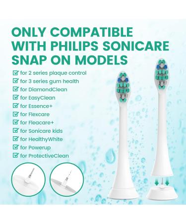 10 Pack Soft Electric Toothbrush Replacement Heads Compatible with Philips Sonicare 2 Series ProtectiveClean DailyClean Plaque Control Gum 4100 5100 C2 G2 W - Buy Online on GoSupps.com