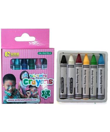 Bodypainting Crayons 6PCs/Set