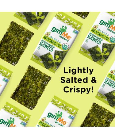 gimMe Organic Seaweed Snacks - Sea Salt & Avocado Oil - Keto-Friendly - 20 Pack - Buy Online on GoSupps.com