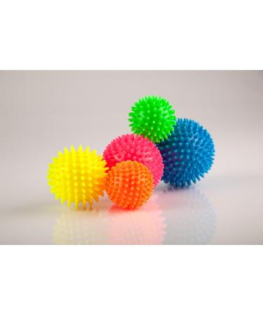 Sport-Tec Hedgehog Massage Ball - Soft Reflexology Self-Massage Tool 9 cm Neon Pink - Buy Online on GoSupps.com