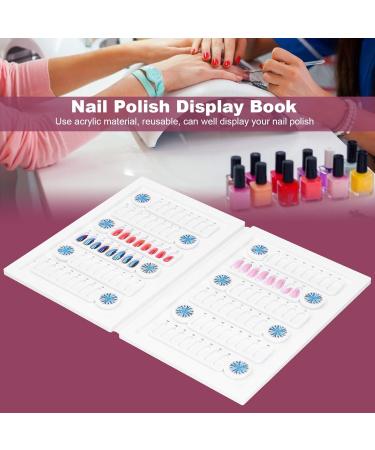 Pokerty9 Nail Art Display Book Magnet Adsorption Nail Tip Display Book for Nail Art Store Nail Polish Accessory Nail Tip Tool - Buy Online on GoSupps.com