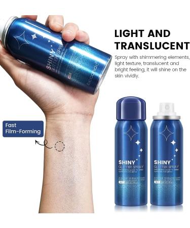 KYDA Body Glitter Spray - Fast-Drying Sparkling Powder for Body & Face | High Pigmented Formula for Dance, Party, Music Festival - Buy Online on GoSupps.com