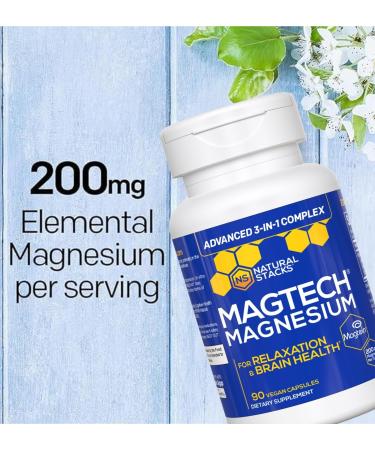 Magtech Magnesium Capsules & Lemonade Bundle - 3 Forms of Magnesium - Supports Relaxation and Brain Health* - 60 Total Servings - Buy Online on GoSupps.com