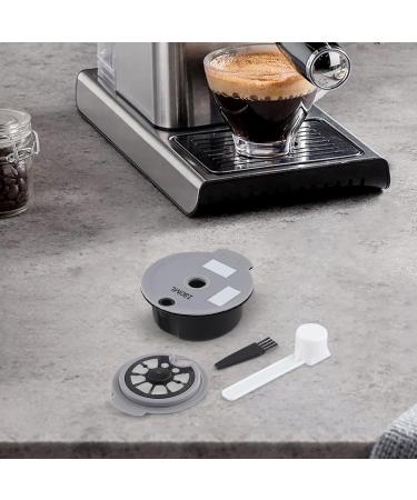  QOXEZY QOXEZY Reusable Coffee Capsule for Bosch Tassimo Coffee Machines 12g Brewing Capacity Includes 60ml and 180ml Lids a Spoon and a Cleaning Brush for a - Buy Online on GoSupps.com